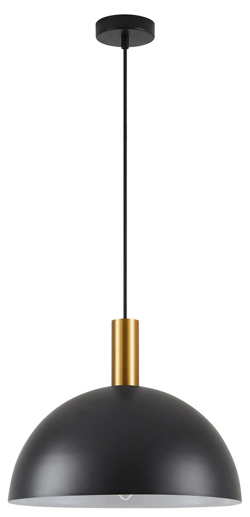 SE21-GM-4-MS40 ADEPT TUBE Gold Matt Pendant Black Metal Shade+