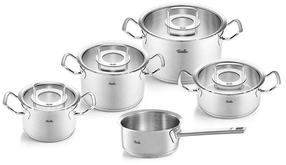 Μαγειρικά Σκευή Original Profi (Σετ 5Τμχ) 084-129-05-000/0 Inox Fissler Ανοξείδωτο Ατσάλι