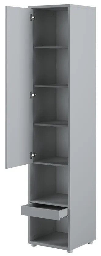 Σετ επίπλων Concept Pro Lenart AH145, Γκρι, Πλαστικοποιημένη μοριοσανίδα, Τάβλες για Κρεβάτι, 140x200, Με κρεβάτι, Με πρόσθετο εξοπλισμό, Ενιαίος, Διπλό