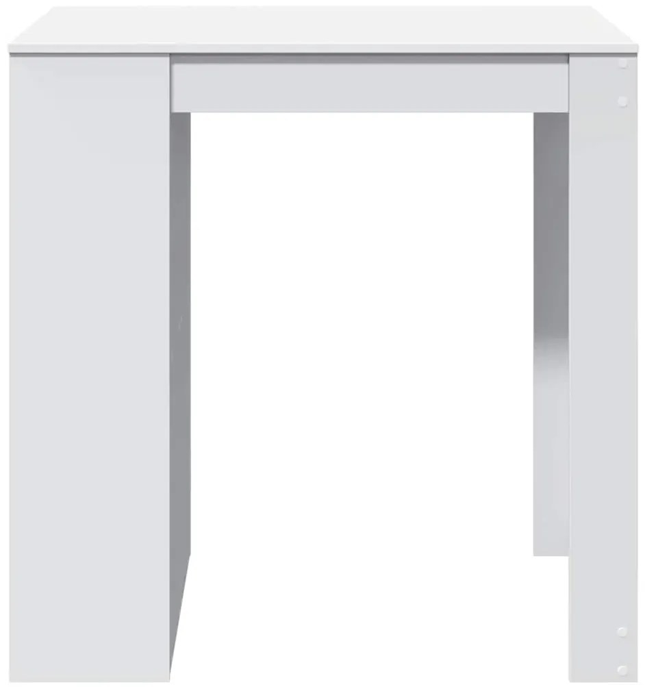 vidaXL Τραπέζι Μπαρ Λευκό 102x70x103,5εκ. Επεξεργ. Ξύλο