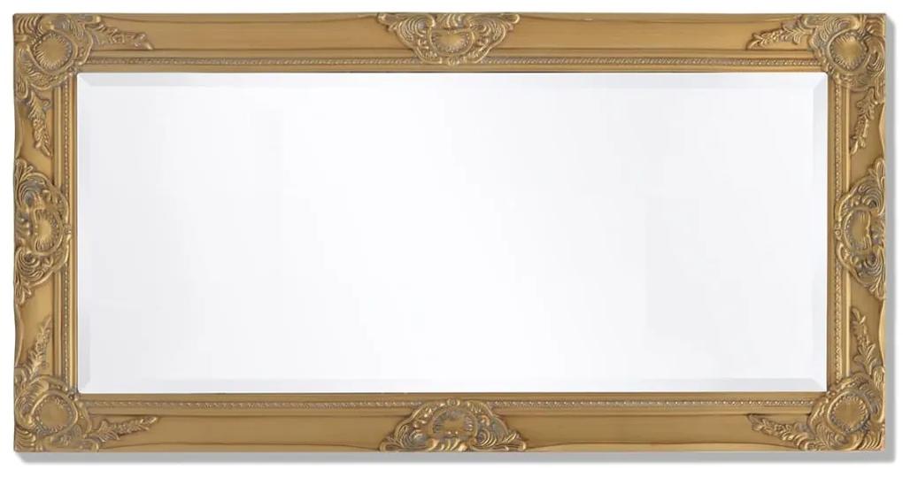 vidaXL Καθρέφτης Τοίχου με Μπαρόκ Στιλ Χρυσός 100 x 50 εκ.