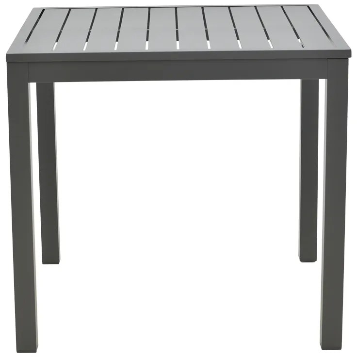 Τραπέζι Kliton pakoworld αλουμινίου ανθρακί 80x80x74εκ (1 τεμάχια)