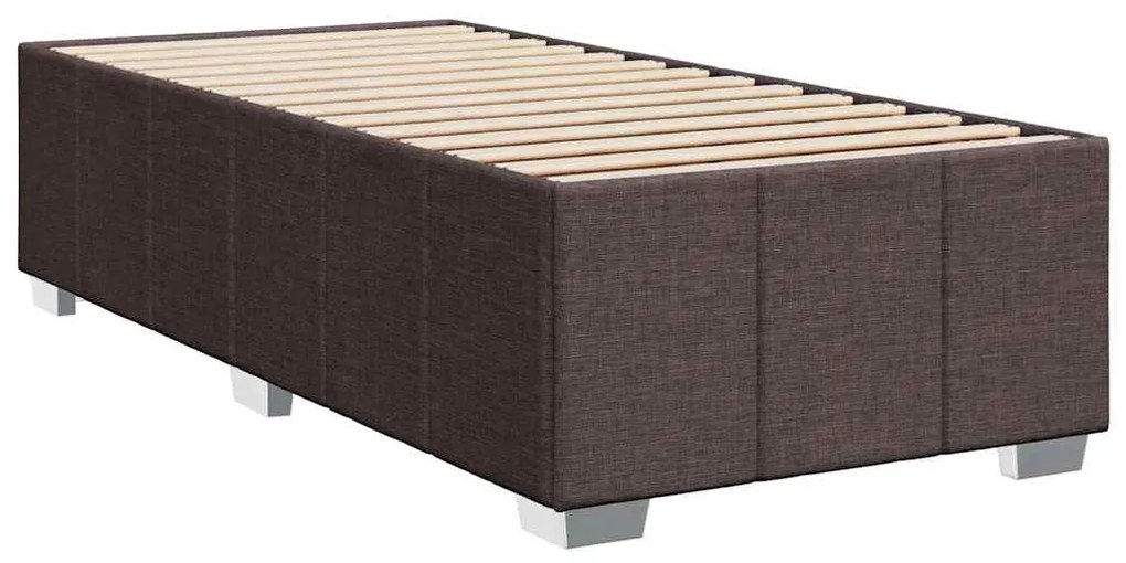 ΚΡΕΒΑΤΙ BOXSPRING ΜΕ ΣΤΡΩΜΑ ΣΚΟΥΡΟ ΚΑΦΕ 90X200 ΕΚ. ΥΦΑΣΜΑΤΙΝΟ 3289261