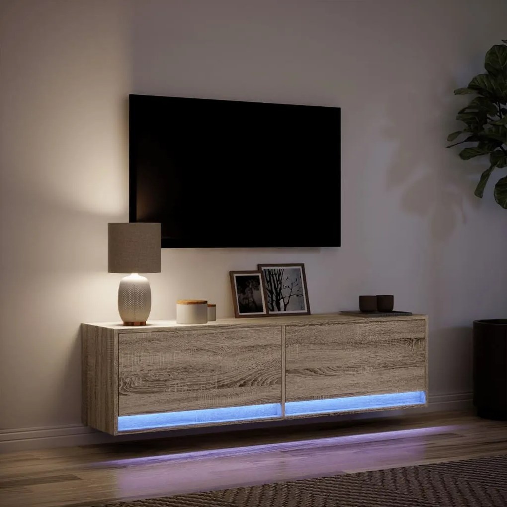 ΈΠΙΠΛΟ ΤΟΙΧΟΥ ΤΗΛΕΟΡΑΣΗΣ ΜΕ LED SONOMA ΔΡΥΣ 140X31X38 ΕΚ. 852371