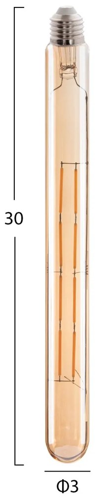 Λαμπτήρας Led Filament 8W E27 3000K Gold Dimmable