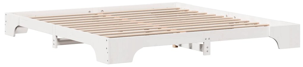 vidaXL Κρεβάτι Λευκό 180x200 εκ. από Στερεό Ξύλο Πεύκου