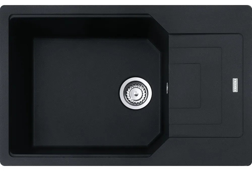 Franke Urban UBG 611-78 XL Matt Black Γρανιτένιος Νεροχύτης 60cm