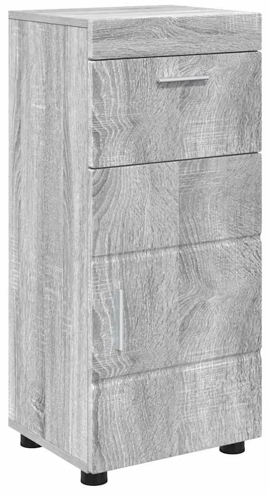 vidaXL Ντουλάπι Μπάνιου με πόρτα TULUM Γκρι sonoma 37 x 31.5 x 82 εκ