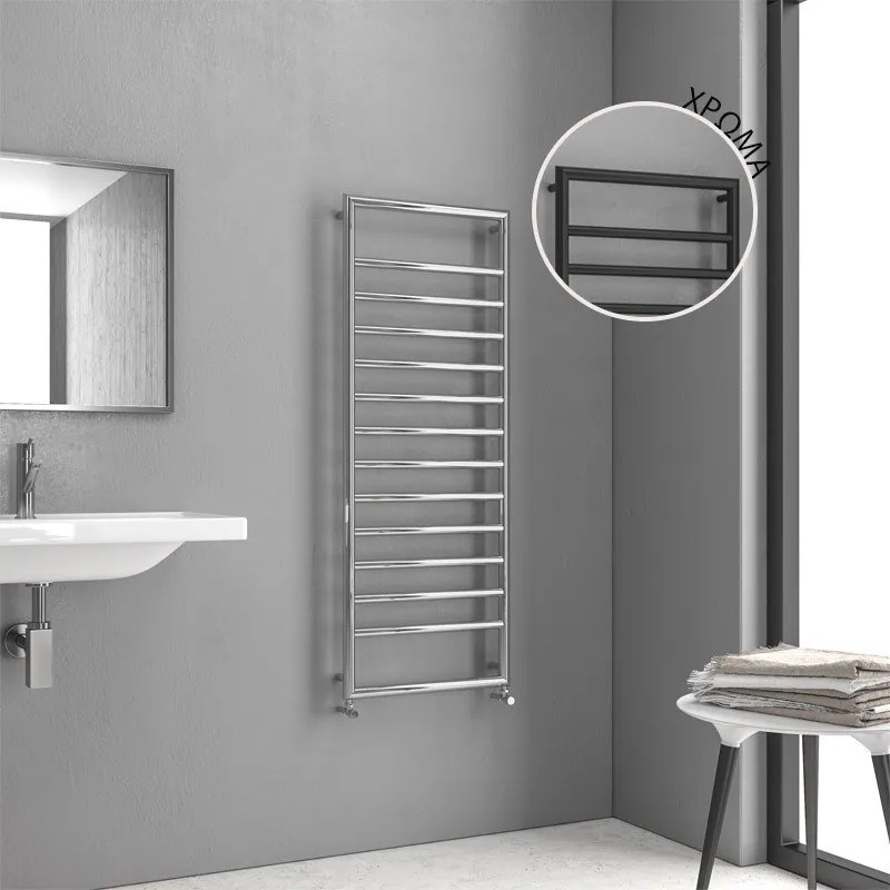 Karag 7 1300 Design Θερμαντικό σώμα μπάνιου Black Matt 10,7x50x130cm