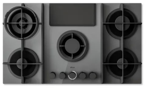 Elica Nikolatesla Flame Evo GR/A/88 Εστία Φυσικού Αερίου Αυτόνομη με Απορροφητήρα 88x51εκ