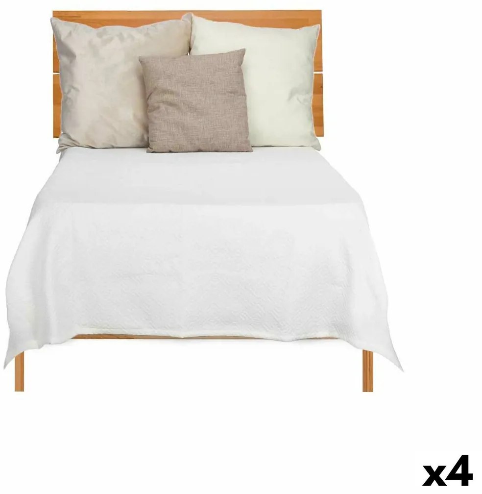 Πάπλωμα 180 x 260 cm Γεωμετρική Λευκό (4 Μονάδες)