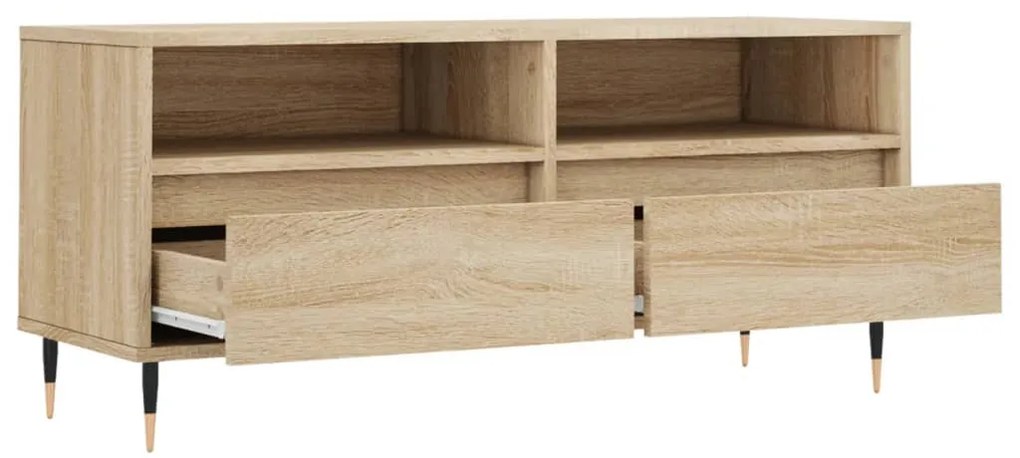 vidaXL Έπιπλο Τηλεόρασης Sonoma Δρυς 100 x 34,5 x 44,5 εκ. Επεξ. Ξύλο