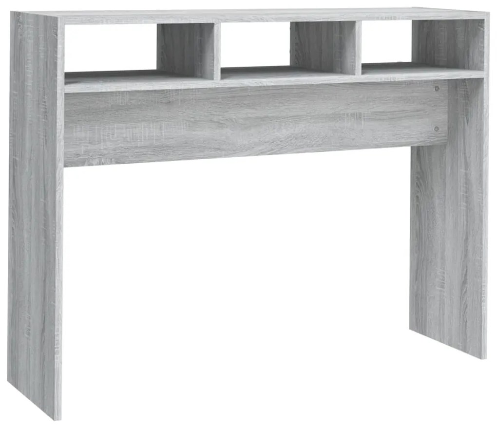 vidaXL Τραπέζι Κονσόλα Γκρι Sonoma 105x30x80 εκ. Επεξεργασμένο Ξύλο