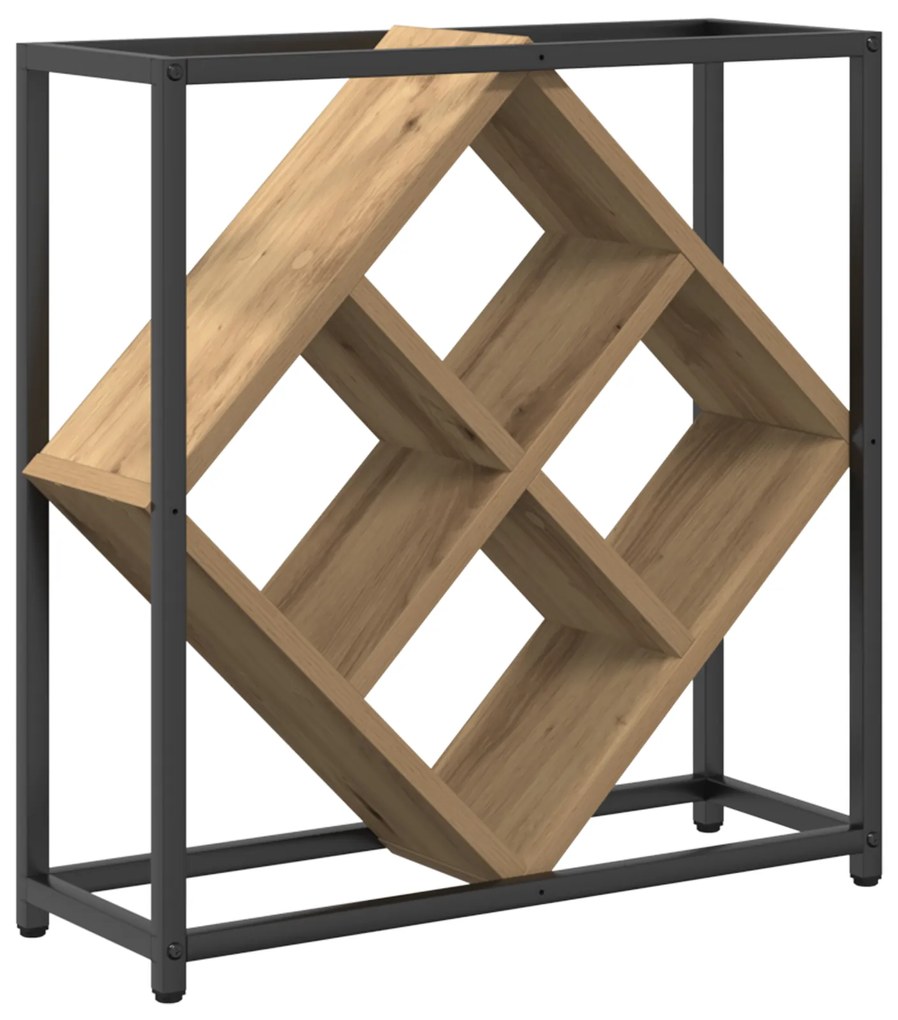 vidaXL Ράφι κρασιών Artisan Oak 51x18x52,5 εκ Επεξεργασμένο ξύλο