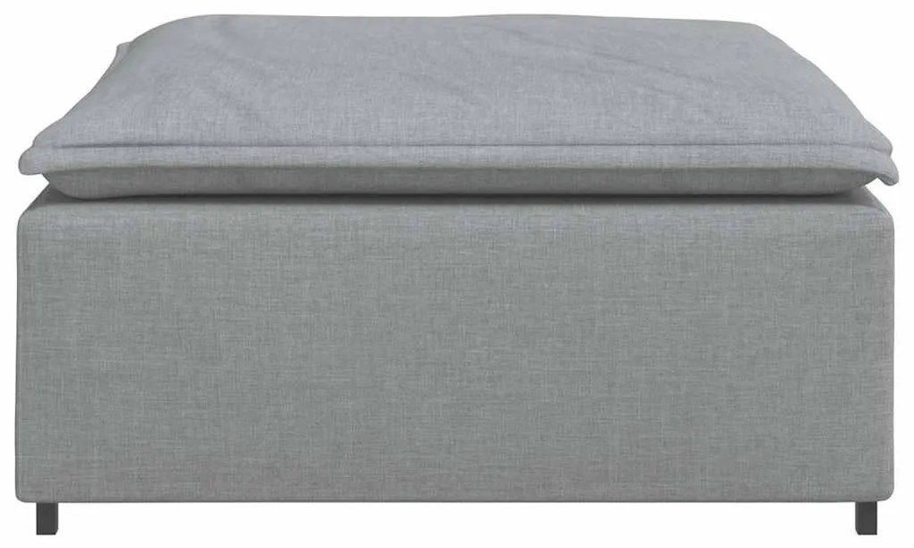 vidaXL Υποπόδιο Καναπέ Ανοιχτό Γκρι 100 x 100 x 48 εκ.