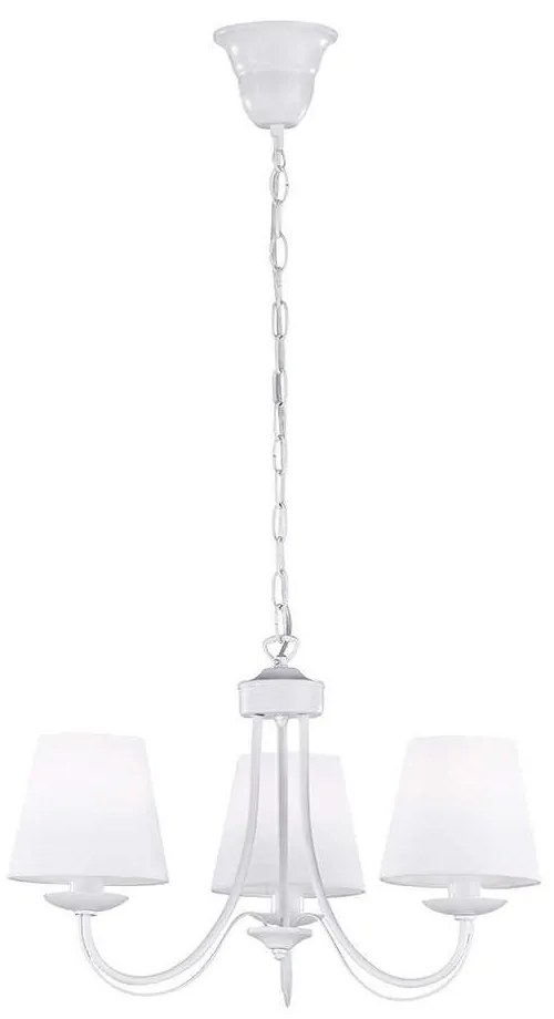 Φωτιστικό Οροφής Cortez 110600331 White Metal, Fabric