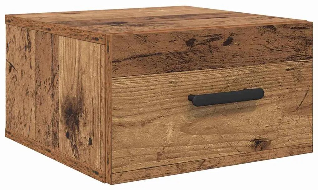 vidaXL Κομοδίνο Παλιό ξύλο 35 x 35 x 20 εκ Επεξεργασμένο ξύλο