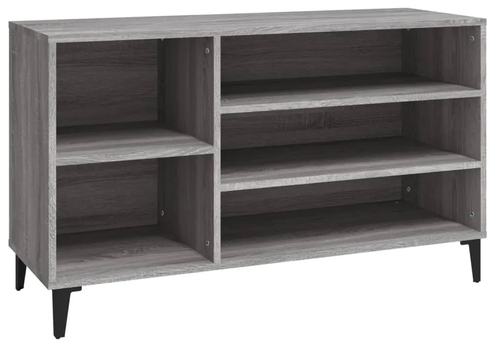 vidaXL Παπουτσοθήκη Γκρι Sonoma 102x36x60 εκ. από Επεξεργασμένο Ξύλο