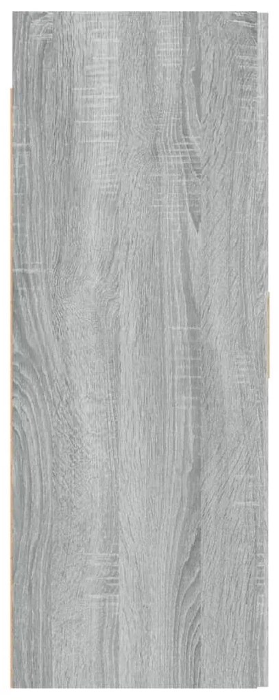 vidaXL Ντουλάπι Τοίχου Κρεμαστό Γκρι sonoma 69,5x34x90 εκ.