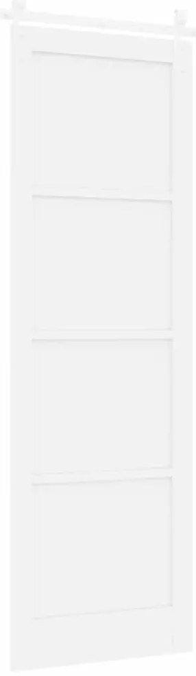 vidaXL Συρόμενη Πόρτα Χειροκίνητος Λευκό 78 x 232 cm