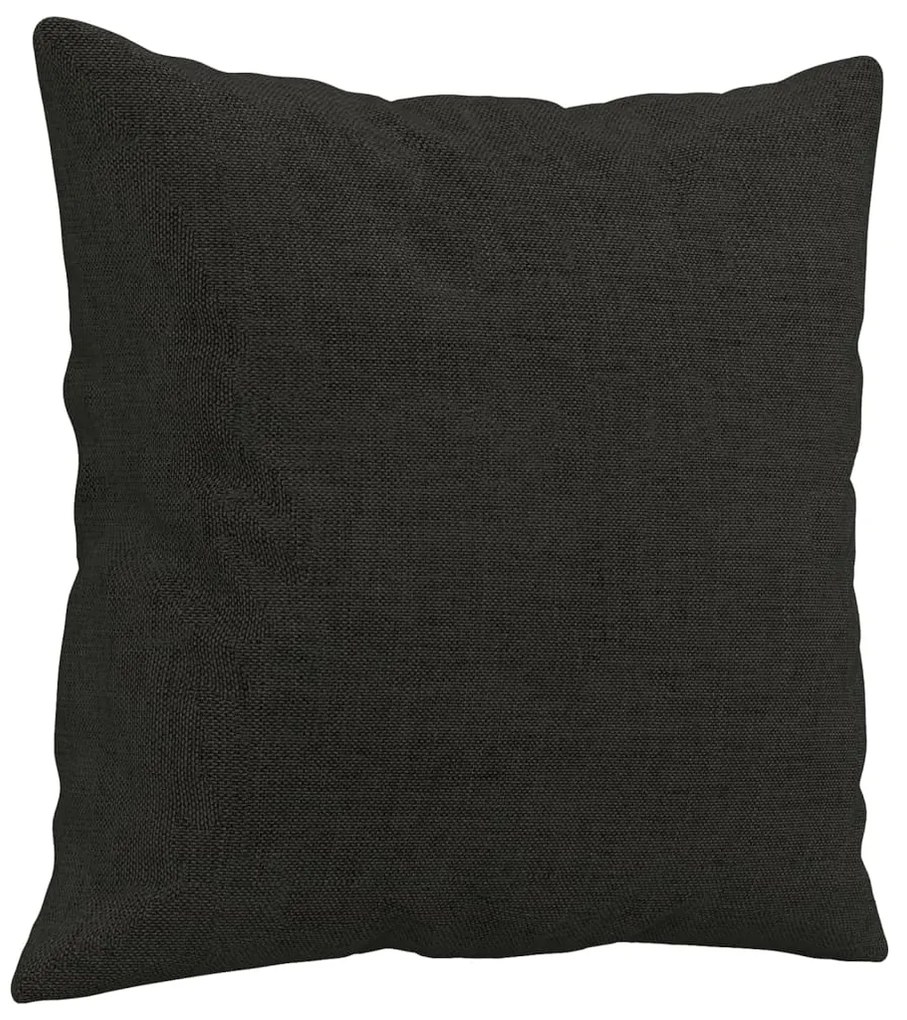 vidaXL Πολυθρόνες Σετ 3 Τεμ. Μαύρες από Ύφασμα Μικροϊνών με Μαξιλάρια