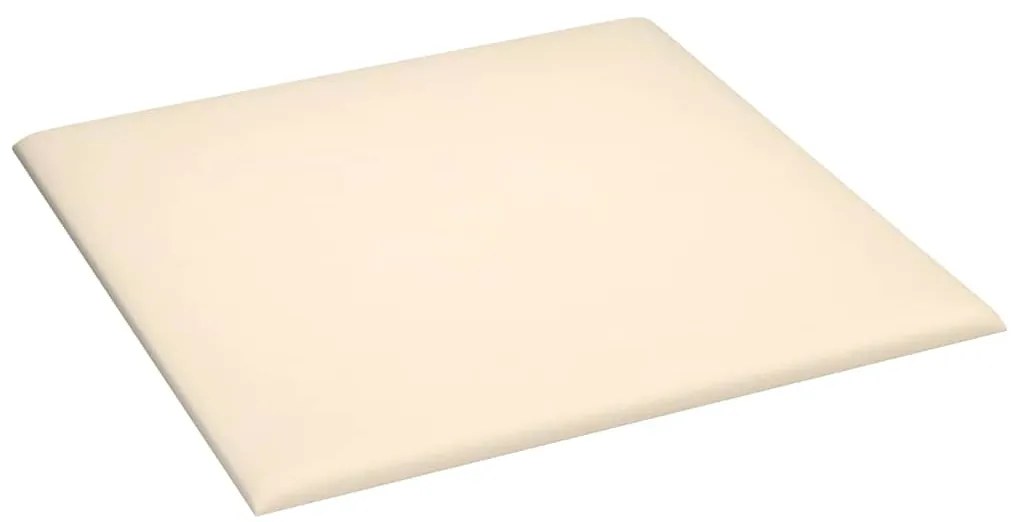 vidaXL Πάνελ Τοίχου 12 τεμ. Λευκό 30 x 30 εκ. 1,08 μ² Βελούδινα