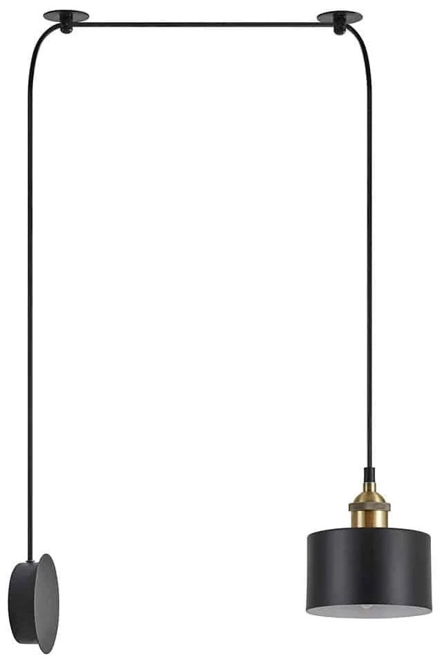 Φωτιστικό Τοίχου Adept 77-8896 50x14x300cm 1xE27 60W Black-Gold Homelighting