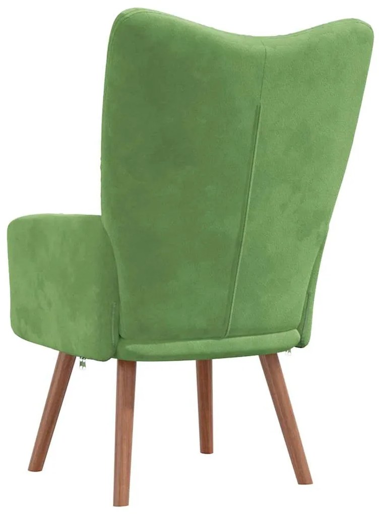 vidaXL Πολυθρόνα Relax Ανοιχτό Πράσινο Βελούδινη