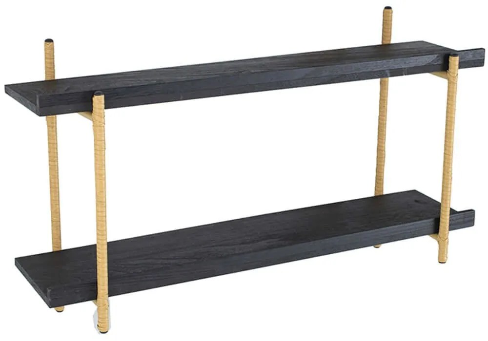 Ραφιέρα Τοίχου 78038-DS 92x25x52cm Black