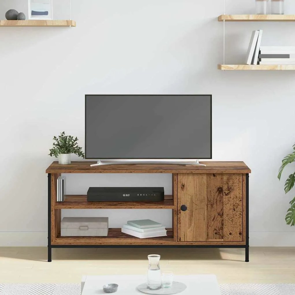 vidaXL Ντουλάπι TV Παλαιό ξύλο 100 x 40 x 45 cm Επεξεργασμένο ξύλο