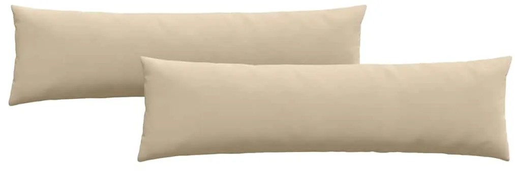 vidaXL Μαξιλάρι Καναπέ 2 pcs Κρεμ 145 x 40 εκ. ύφασμα