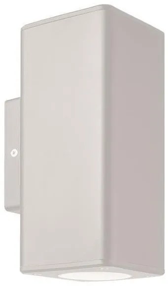 Απλίκα Φωτιστικό Τοίχου IP65 UP-DOWN Πλαστική GU10 Eurolamp-145-82005-Λευκό 145-82005