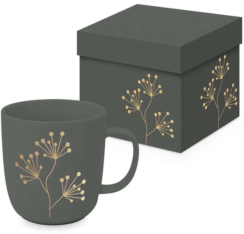 Χριστουγεννιάτικη Κούπα Pure Gold Berries 161401417 400ml Grey-Gold Paperproducts Design