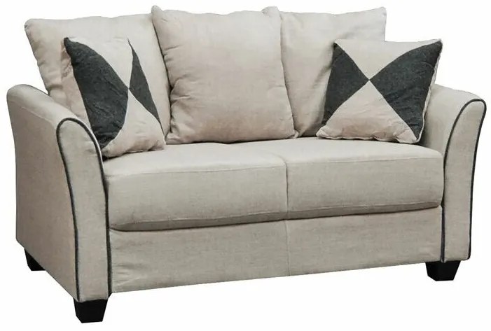 Καναπές Mesa 213, Αριθμός θέσεων: 2, Beige, 142x80x88cm, Ταπισερί, Πόδια: Πλαστική ύλη | Epipla1.gr