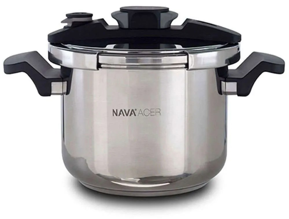 Χύτρα Ταχύτητας Acer 10-147-013 6lt Inox-Black Nava 6lt Stainless Steel