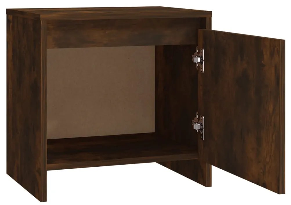 vidaXL Κομοδίνα 2 Τεμ. Καπ. Δρυς 45x34x44,5 εκ. από Επεξεργασμένο Ξύλο