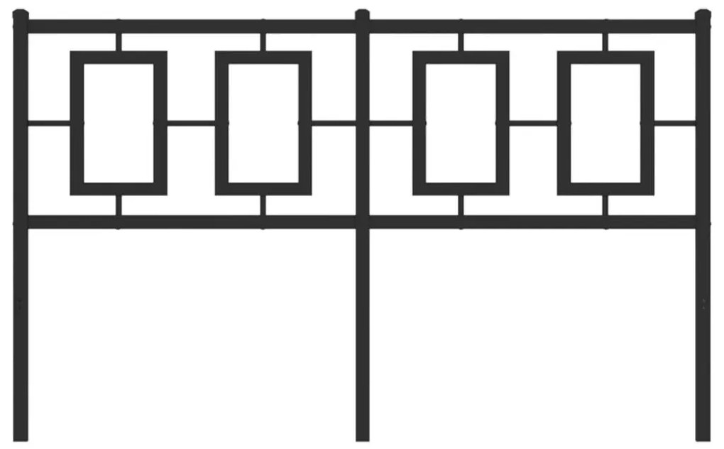 vidaXL Κεφαλάρι Μαύρο 135 εκ. Μεταλλικό