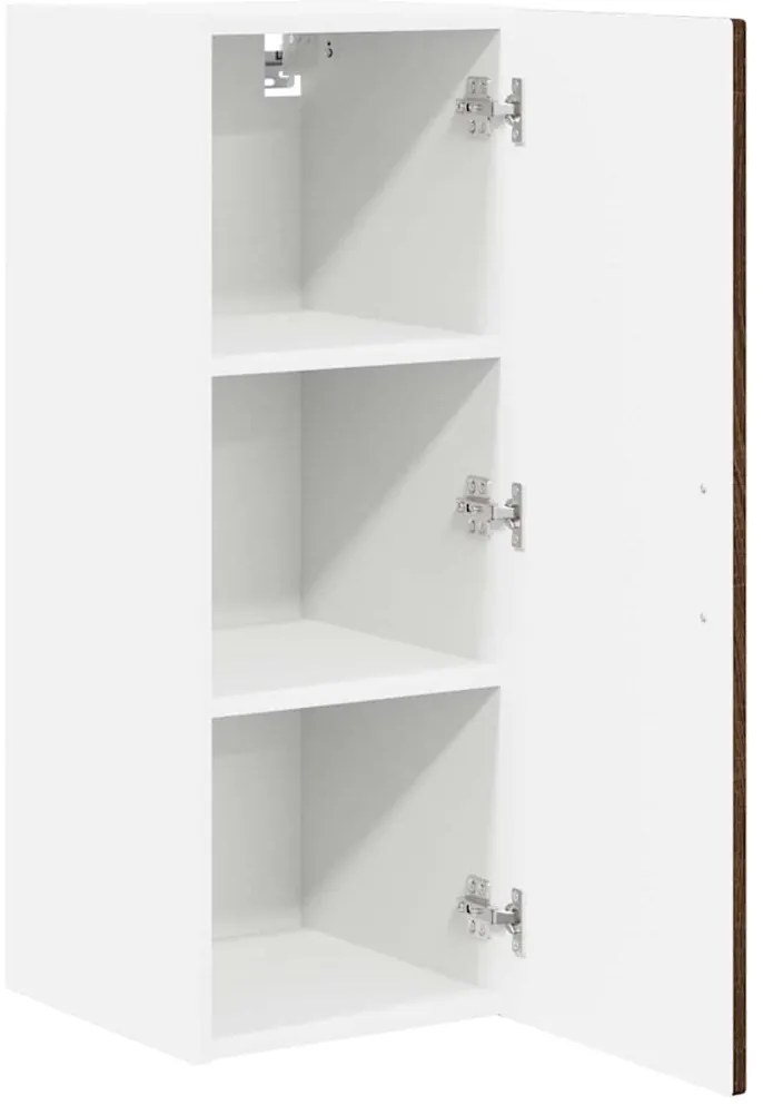 vidaXL Κρεμαστό ντουλάπι κουζίνας 2 pcs Καφέ δρυς 30 x 31 x 80 εκ.