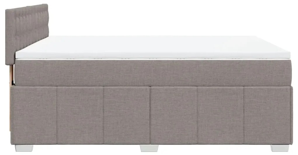 ΚΡΕΒΑΤΙ BOXSPRING ΜΕ ΣΤΡΩΜΑ TAUPE 140X190 ΕΚ. ΥΦΑΣΜΑΤΙΝΟ 3289381