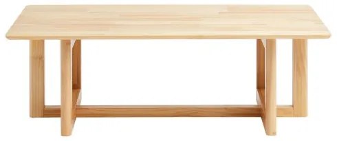 VEVOR Rattan Coffee Table Rectangle Rattan Coffee Table 1-Tier for Living Room