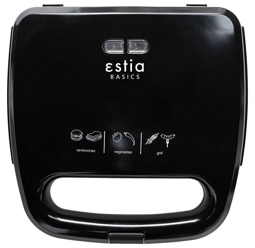 ESTIA ΤΟΣΤΙΕΡΑ BLACK PLUS 2 ΘΕΣΕΩΝ 750w ΜΑΥΡΗ