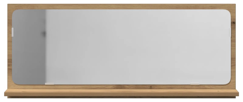 vidaXL Καθρέφτης μπάνιου  Artisian Oak 90x10,5x37 εκ. Φτιαγμένος από επεξεργασμένο ξύλο