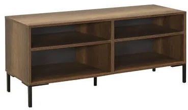 Έπιπλο τηλεόρασης σε χρώμα καρυδί/μαύρο 120x43x53