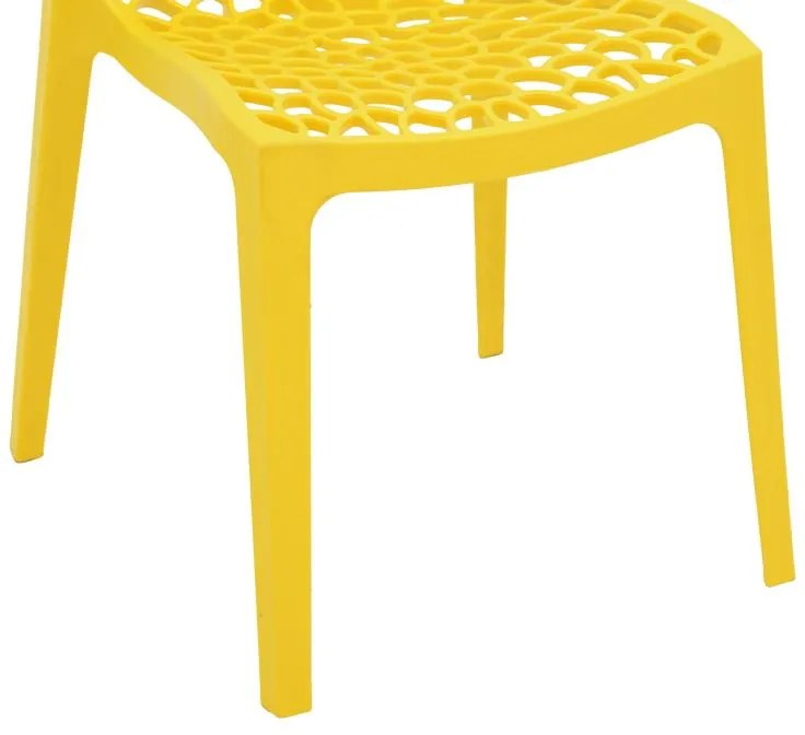 Καρέκλα Hush με UV protection PP κίτρινο 50.5x54x79.5εκ. 42x52x81 εκ.
