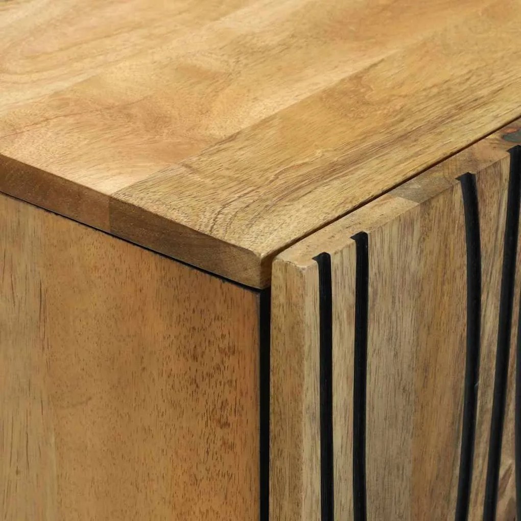 vidaXL Πλαϊνό γραφείο Καφέ 60 x 33.5 x 75 εκ. Μασίφ ξύλο μάνγκο