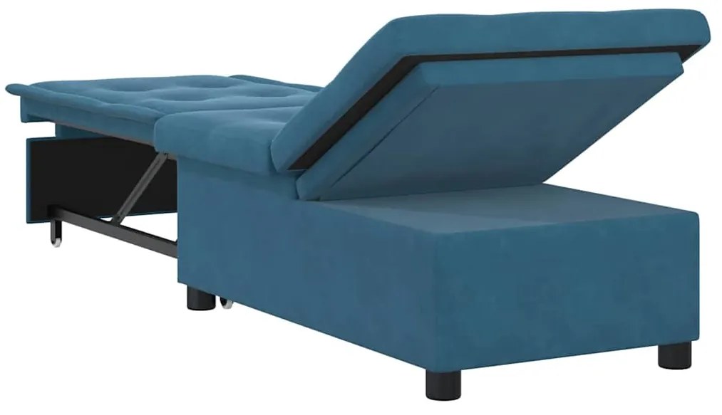 vidaXL Κρεβάτι καναπές Μπλε 194 x 67 x 82 εκ Βελούδο