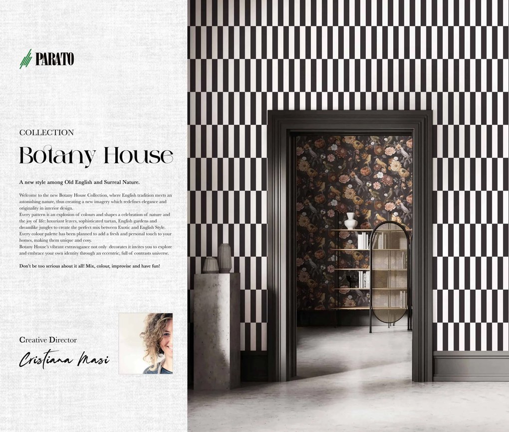Ταπετσαρία CRISTIANA MASI BOTANY HOUSE 15552-PAR - 0.53 x 10.05μ.