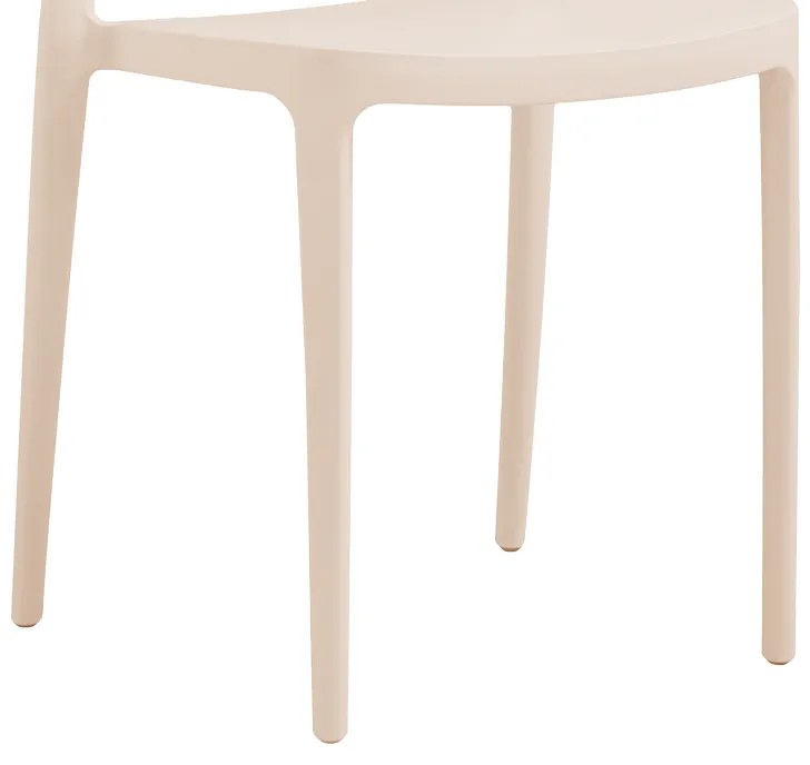 Καρέκλα Amvroan pakoworld με UV protection cappuccino pp 51x49x79.5εκ