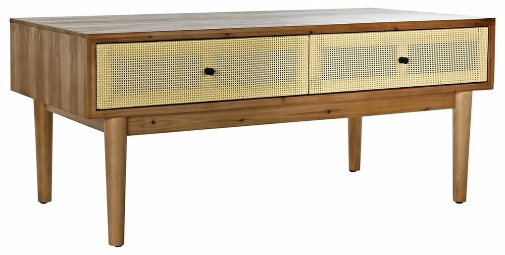 Τραπεζάκι Καφέ DKD Home Decor Έλατο ρατάν (106 x 55 x 46 cm)
