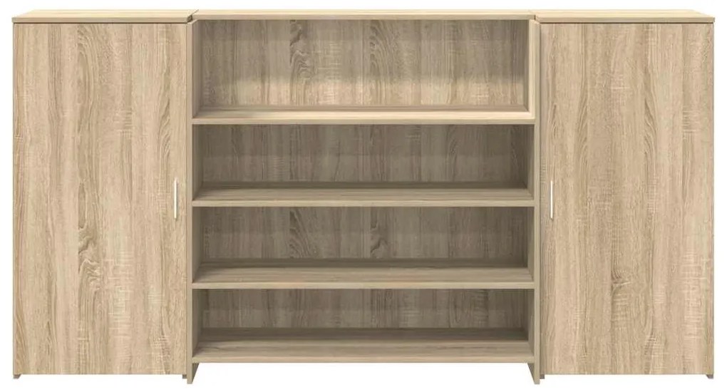 vidaXL Γραφείο υποδοχής Sonoma Δρυς 200x50x103,5εκ. Επεξεργασμένο Ξύλο